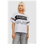 Футболка жіноча з принтом, колір білий, 244R2153-5 244R2153-5 AGER фото - Luxbikini