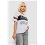 Футболка жіноча з принтом, колір білий, 244R2153-5 244R2153-5 AGER фото - Luxbikini