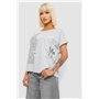 Футболка жіноча з принтом, колір білий, 244R2039 244R2039 AGER фото - Luxbikini