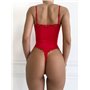 Червоний безшовний боді з мереживом DO4006/2 Ghazel фото - Luxbikini