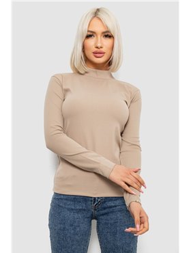 Гольф жіночий однотонний в рубчик, колір хакі, 214R332 214R332 AGER фото - Luxbikini