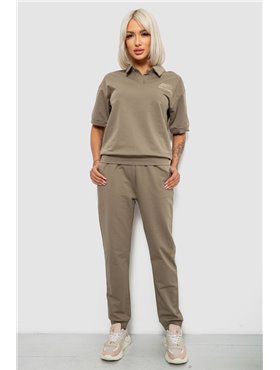 Спортивний костюм жіночий, колір хакі, 221R102-5 221R102-5 AGER фото - Luxbikini