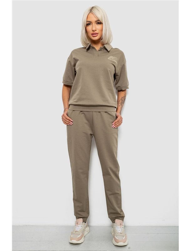 Спортивний костюм жіночий, колір хакі, 221R102-5 221R102-5 AGER фото - Luxbikini