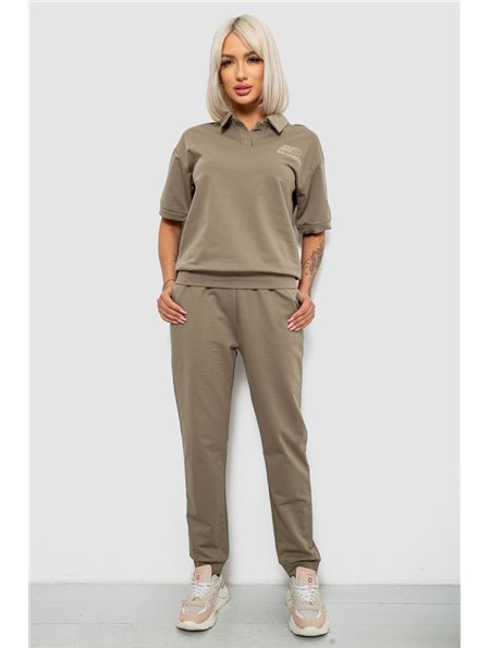 Спортивний костюм жіночий, колір хакі, 221R102-5 221R102-5 AGER фото - Luxbikini