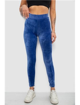 Лосини жіночі велюрові однотонні, колір синій, 214R263-1 214R263-1 AGER фото - Luxbikini