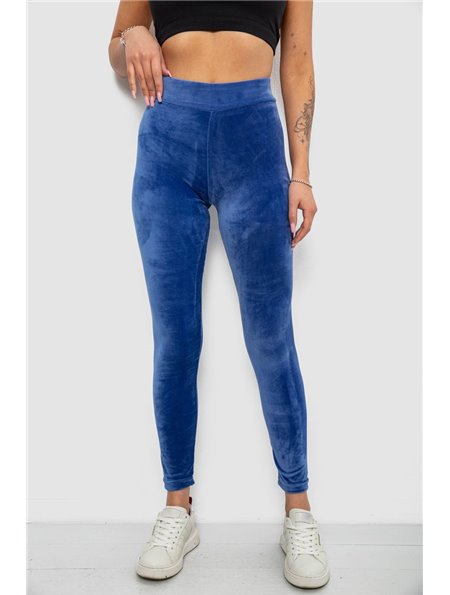 Лосини жіночі велюрові однотонні, колір синій, 214R263-1 214R263-1 AGER фото - Luxbikini