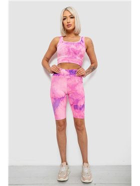 Костюм жіночий домашній в рубчик, колір рожевий, 214R341 214R341 AGER фото - Luxbikini