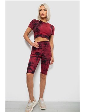 Костюм жіночий домашній, колір бордовий, 214R340-10 214R340-10 AGER фото - Luxbikini