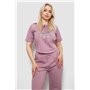 Спортивний костюм жіночий, колір пудровий, 221R106 221R106 AGER фото - Luxbikini