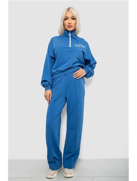 Спортивний костюм жіночий з принтом, колір джинс, 244R1061AG-1 244R1061AG-1 AGER фото - Luxbikini