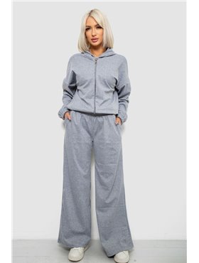 Спортивний костюм жіночий однотонний, колір сірий, 244R0427 244R0427 AGER фото - Luxbikini