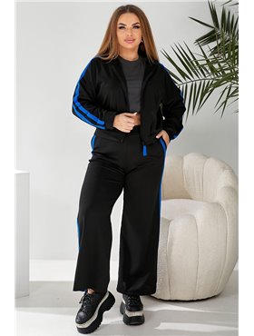 Спортивний костюм жіночий, колір чорно-синій, 257R331 257R331 AGER фото - Luxbikini