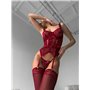 Еротичний корсет з трусиками та панчохами 112/142-S Domino фото - Luxbikini