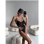 Шкіряне еротичне боді з акцентами 218/57-S Domino фото - Luxbikini