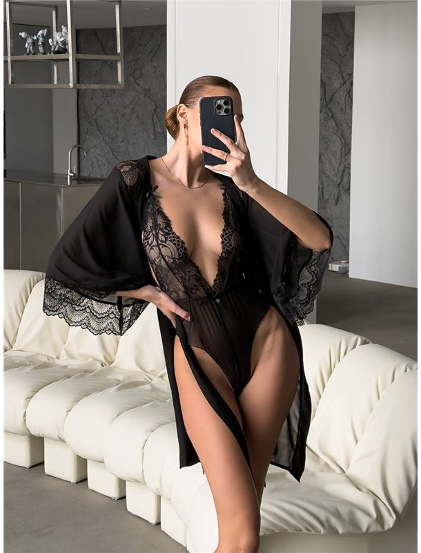 Сексуальний мереживний боді 593/89  Domino фото - Luxbikini