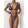 Жіночий купальник з трикутною чашкою, леопардовий  2947/46-S Domino фото - Luxbikini