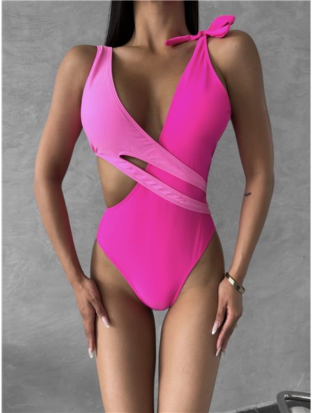 Купальник суцільний на одне плече  2785/93-S Domino фото - Luxbikini