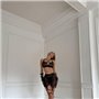 Комплект чорної еротичної білизни з шортиками 780111111 Ghazel фото - Luxbikini