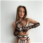 Бежева еротична білизна з поясом 812311111 Ghazel фото - Luxbikini