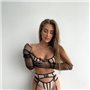 Бежева еротична білизна з поясом 812311111 Ghazel фото - Luxbikini