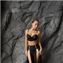 Комплект чорної еротичної білизни зі спідничкою 143831111 Ghazel фото - Luxbikini