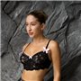 Комплект чорної еротичної білизни зі спідничкою 143831111 Ghazel фото - Luxbikini