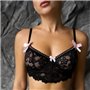 Комплект чорної еротичної білизни зі спідничкою 143831111 Ghazel фото - Luxbikini