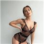 Чорний спокусливий боді з поясом та гартерами 797711111 Ghazel фото - Luxbikini