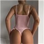 Еротичний спокусливий рожевий боді з панчохами в комплекті 117221111 Ghazel фото - Luxbikini