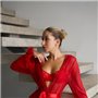Комплект червоної еротичної білизни з халатиком 143921111 Ghazel фото - Luxbikini