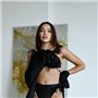 Розкішний комплект: халатик з пір’ям та еротична білизна 820611111 Ghazel фото - Luxbikini