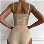 Бежевий утягуючий боді із знімними чашками 146791111 Ghazel фото - Luxbikini