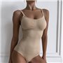 Бежевий утягуючий боді із знімними чашками 146791111 Ghazel фото - Luxbikini