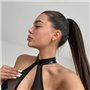 Еротичний латексний боді в чорному кольорі 606011111 Ghazel фото - Luxbikini
