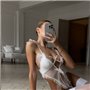 Білий спокусливий боді з доступом 144451111 Ghazel фото - Luxbikini