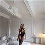 Спокусливий прозорий боді з золотистим ланцюжком 149731111 Ghazel фото - Luxbikini
