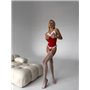 Червоний спокусливий новорічний боді з відкритим доступом 455211111 Ghazel фото - Luxbikini