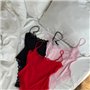 Червоний безшовний боді з мереживом 158091111 Ghazel фото - Luxbikini
