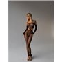 Жіночий чорний бодістокінг мілка сітка 484111111 Ghazel фото - Luxbikini