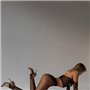 Жіночий чорний бодістокінг мілка сітка 484111111 Ghazel фото - Luxbikini