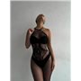 Жіночий чорний мееживний бодістокінг 229911111 Ghazel фото - Luxbikini