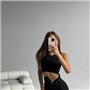 Корегуючі чорні фітнес велосипедки на застібці 910011111 Ghazel фото - Luxbikini