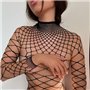 Чорний еротичний гольф-сітка бодістокінг 494511111 Ghazel фото - Luxbikini