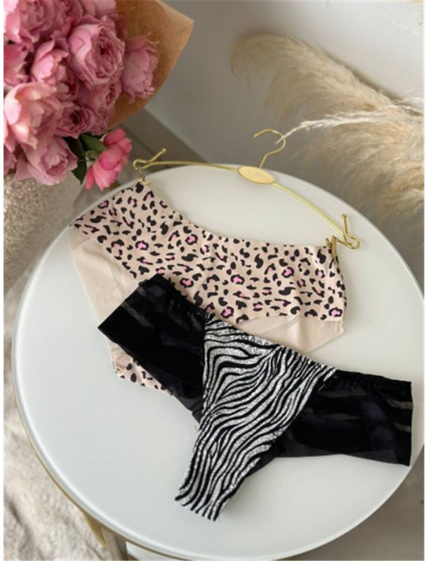 Базові безшовні трусики з двох кольорів 864311111 Ghazel фото - Luxbikini