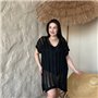 Жіноча чорна пляжна туніка PLUS SIZE 160001111 Ghazel фото - Luxbikini