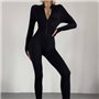 Ефектний фітнес комбінезон чорного кольору 842711111 Ghazel фото - Luxbikini
