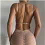 Бежевий утягуючий та корегуючий боді з пуш ап 111941111 Ghazel фото - Luxbikini
