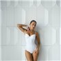 Білий корегуючий боді з мереживом 143671111 Ghazel фото - Luxbikini