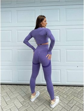 Ефектний безшовний фітнес костюм: лосини + рашгард 843011111 Ghazel фото - Luxbikini