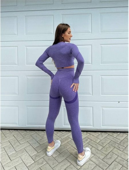 Ефектний безшовний фітнес костюм: лосини + рашгард 843011111 Ghazel фото - Luxbikini